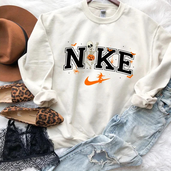 Halloween Skeleton Pumpkin Sweatshirt Skeleton Halloween - Etsy | Etsy (US)