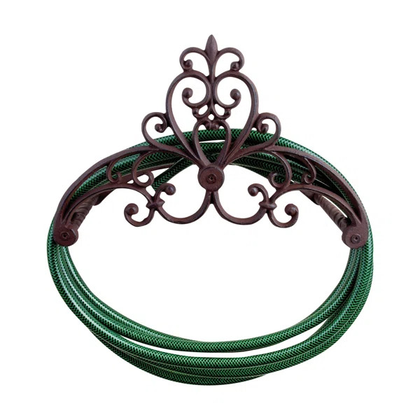 Water In The Garden Iron Wall Mounted Hose Holder | Wayfair North America