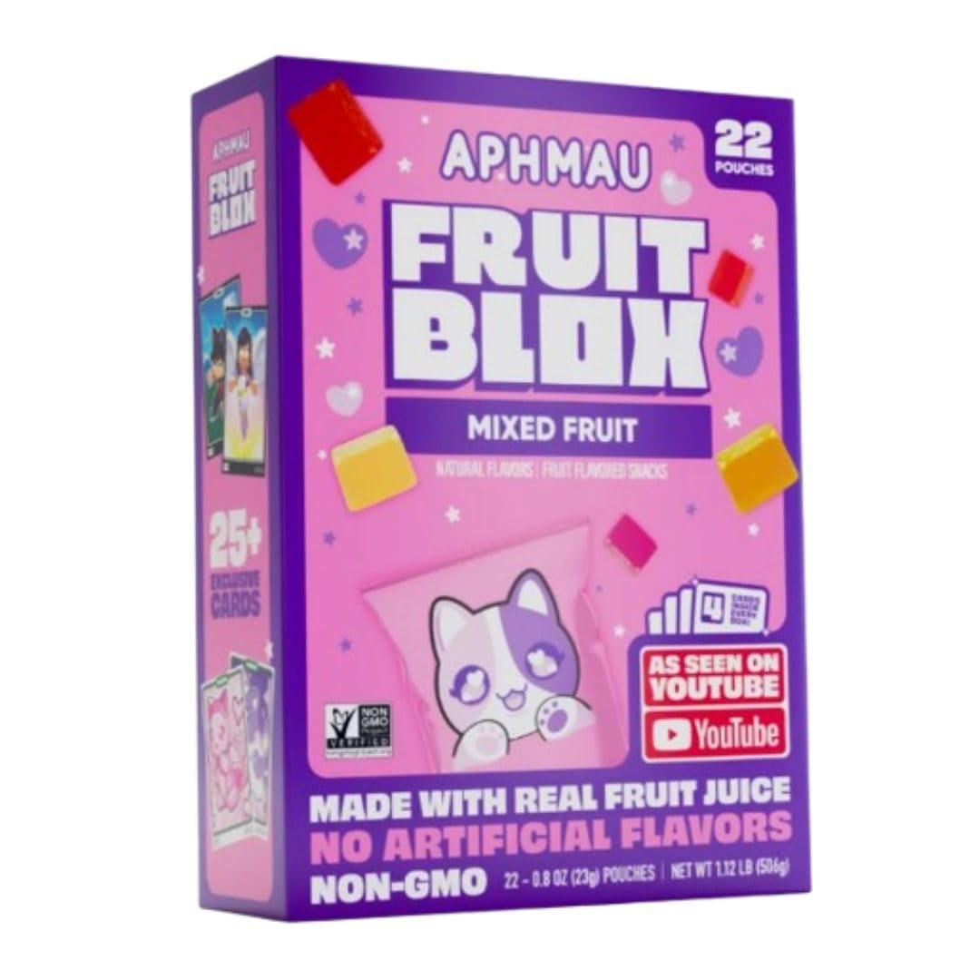 Fruit-Blox Ap.hm*au Mixed Fruit Snacks – 22-Count Pack | Amazon (US)