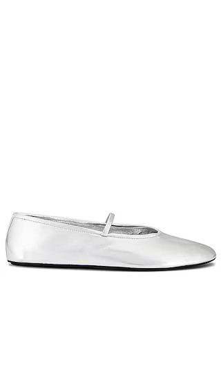 Dancerina Flat in Silver | Revolve Clothing (Global)