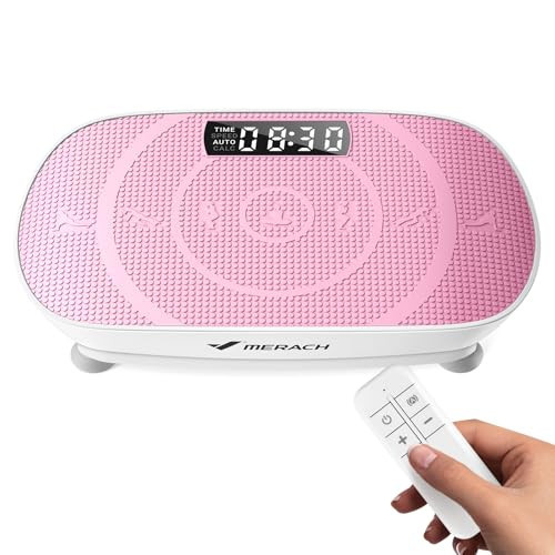 MERACH Vibration Plate Exercise Machine, Slim Vibration Plate for Lymphatic Drainage Weight Loss, Vibrating Plate with Real-Time Calorie Tracking on LED Display, Workout Equipment for Home Women Men | Amazon (US)