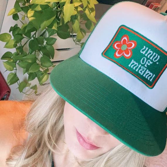 ANY School Customizable Flower Patch Trucker Hat - Etsy | Etsy (US)