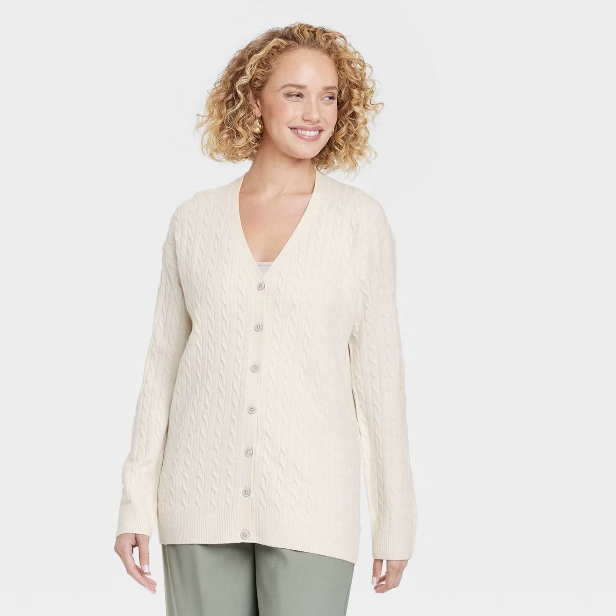 Women's Cable Cardigan - A New Day™ | Target