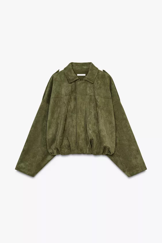 SUEDE EFFECT BOMBER JACKET | Zara UK