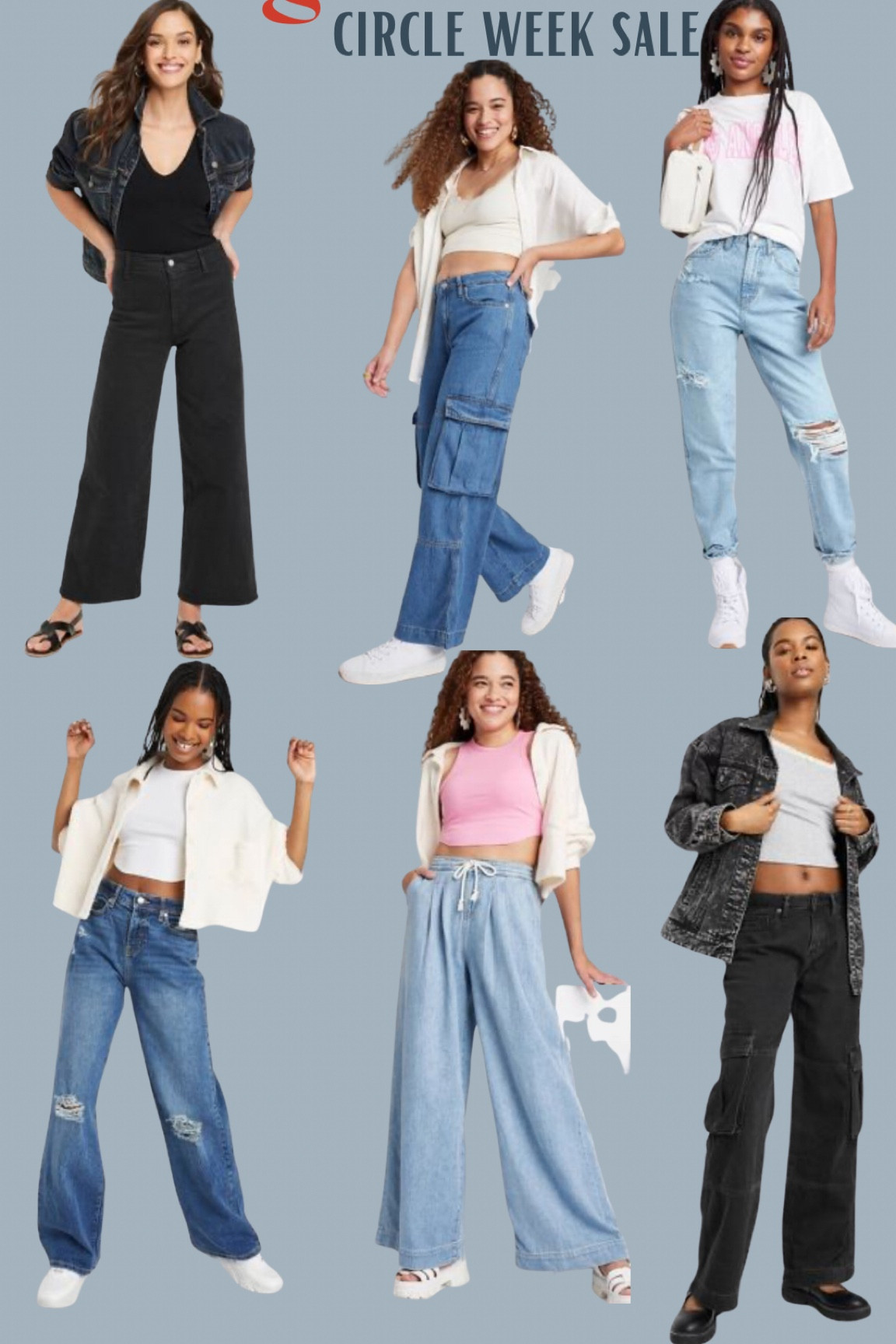 Target circle week has denim for the whole family on sale!! Amazing prices for jeans, cargos, wide leg pants, and all the best staples. Take advantage!!!

#LTKxTarget #LTKfindsunder50 #LTKsalealert