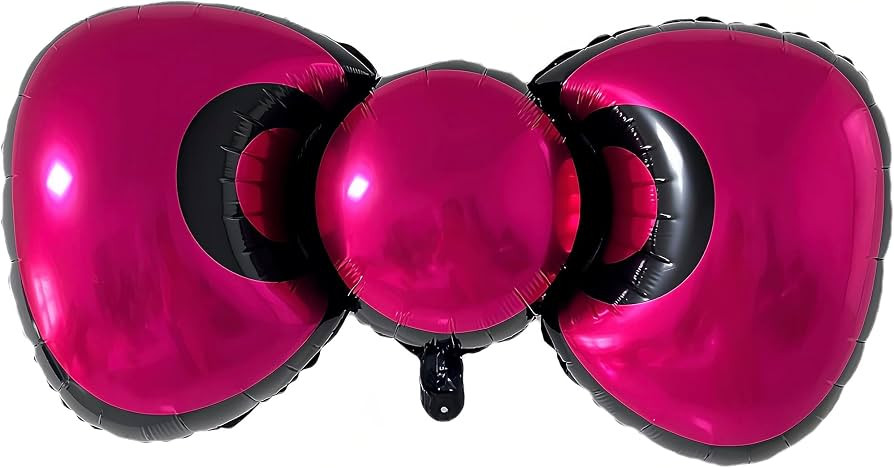 38 Inch 3 PCS Kitt.y Hello Pink Bow Balloons/Baby Shower Decorations for Girl/coquette Birthday D... | Amazon (US)