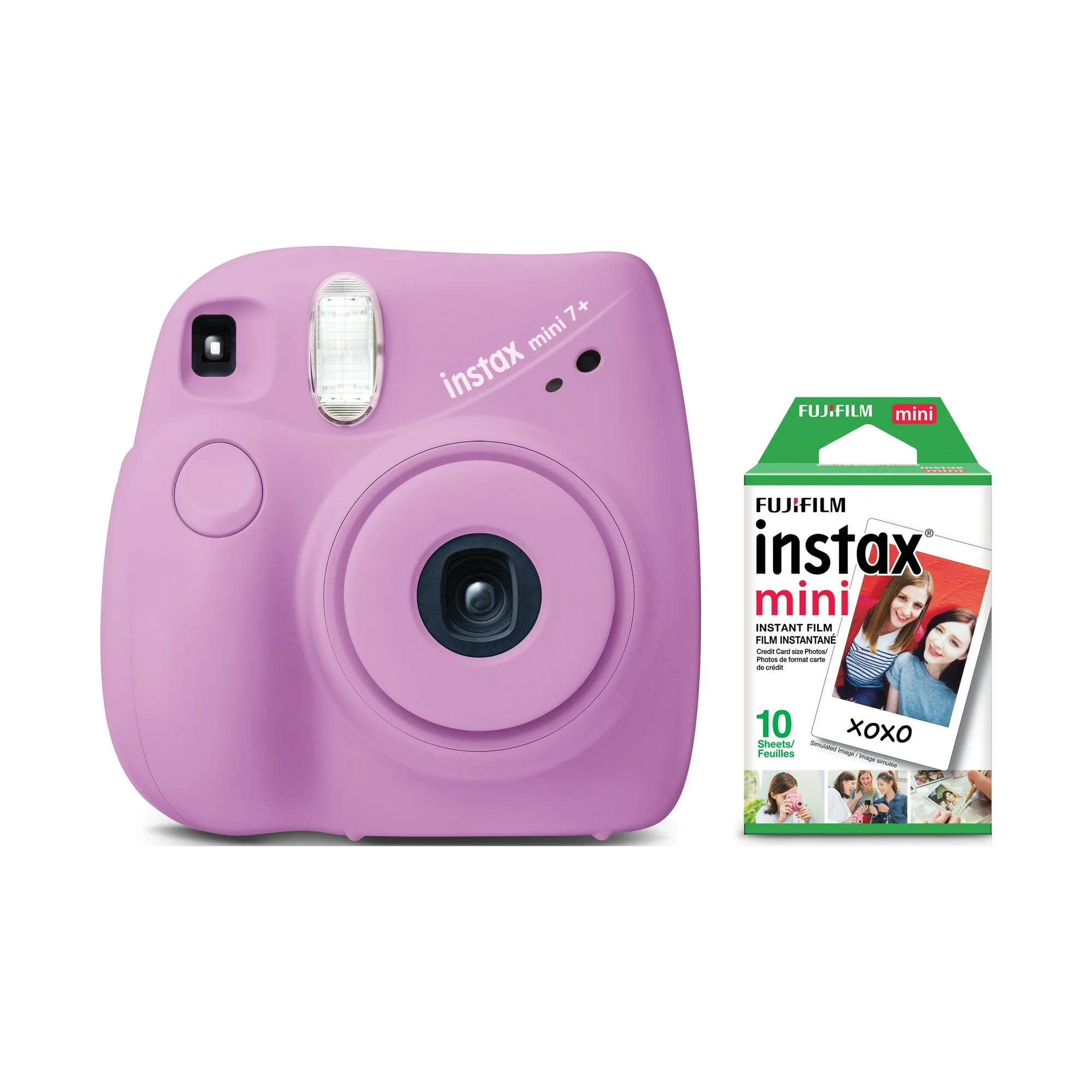 Fujifilm INSTAX Mini 7+ Exclusive Blister Bundle with Bonus Pack of Film (10-pack Mini Film), Lav... | Walmart (US)