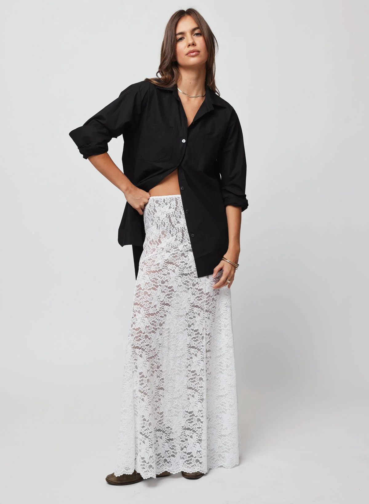 LACE MAXI SKIRT | Stillwater Design