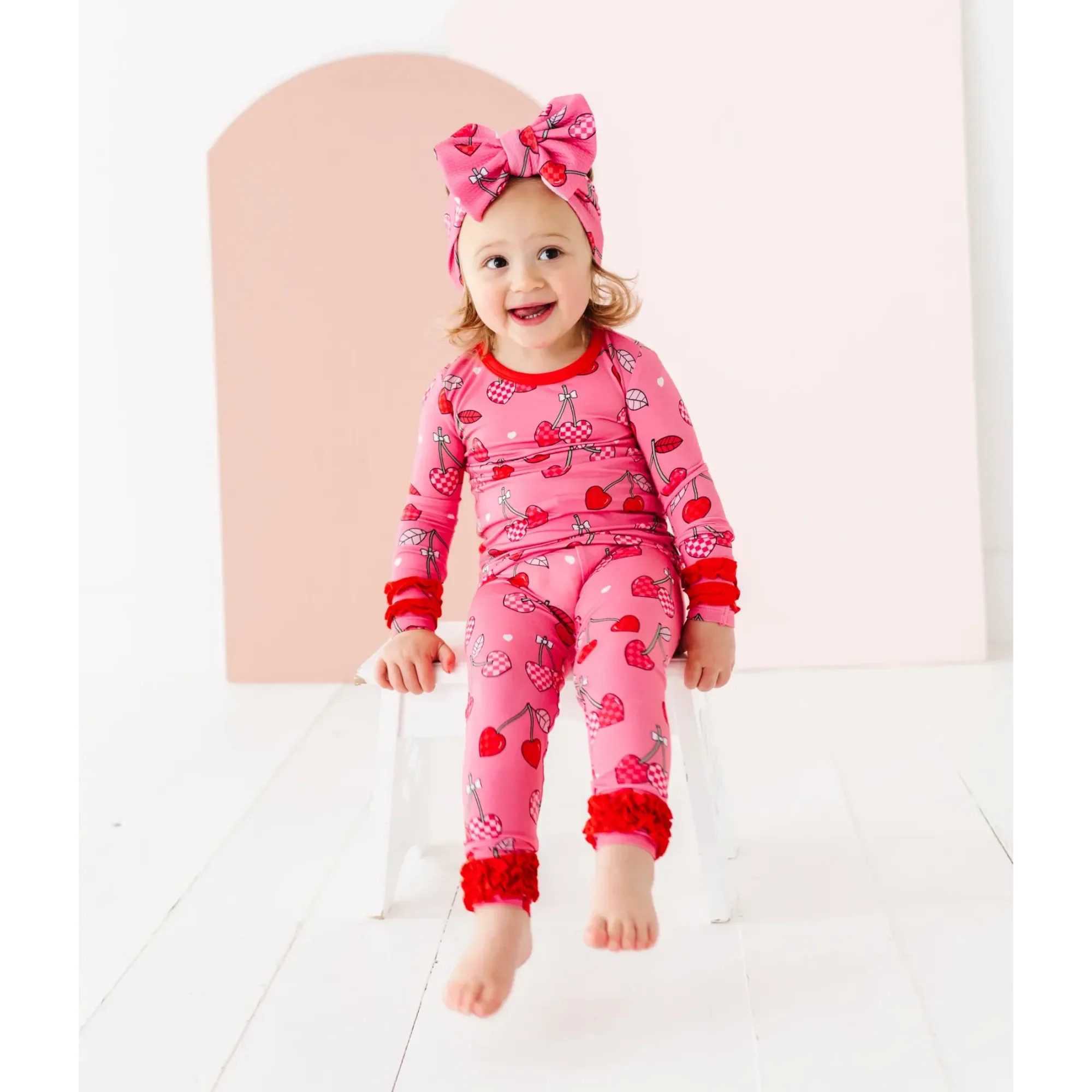 I Love You Cherry Much Ruffle Pajamas | Kiki + Lulu | Kiki + Lulu