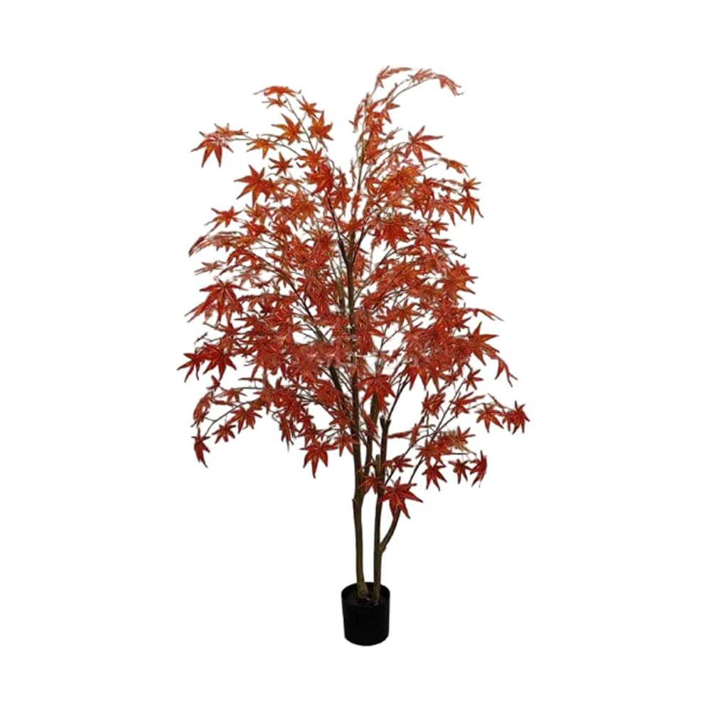 Red Maple Tree Faux Tree Indoor 2ft - 9ft Artificial Plant Large Fake Plants For Outside Artifici... | Amazon (US)