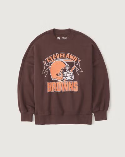 Cleveland Browns Graphic Oversized Sunday Crew | Abercrombie & Fitch (US)