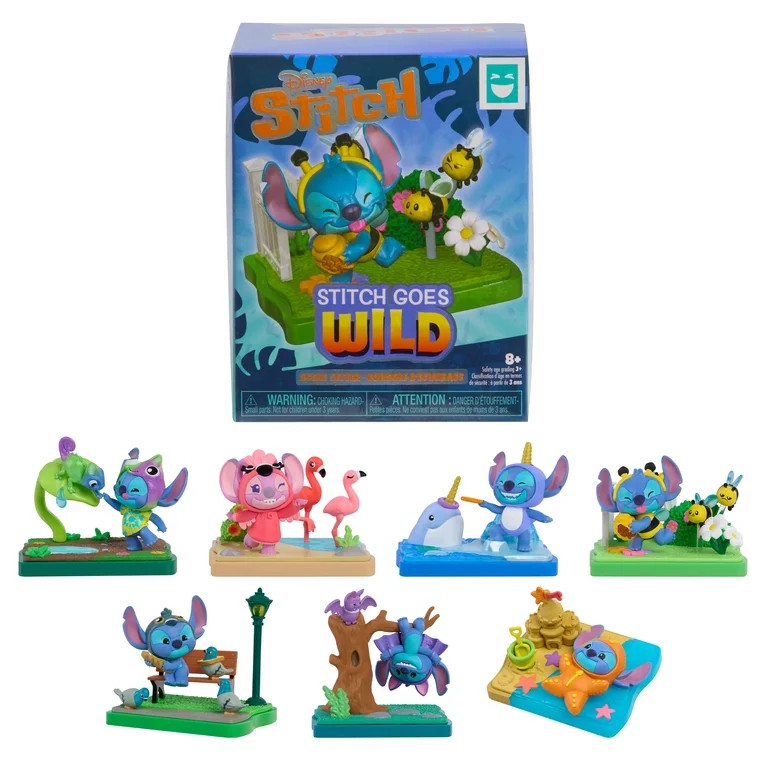HAPPY HAUL Disney Stitch Goes Wild Scene Setters Blind Box Collectible Figure with Scenic Base & ... | Walmart (US)
