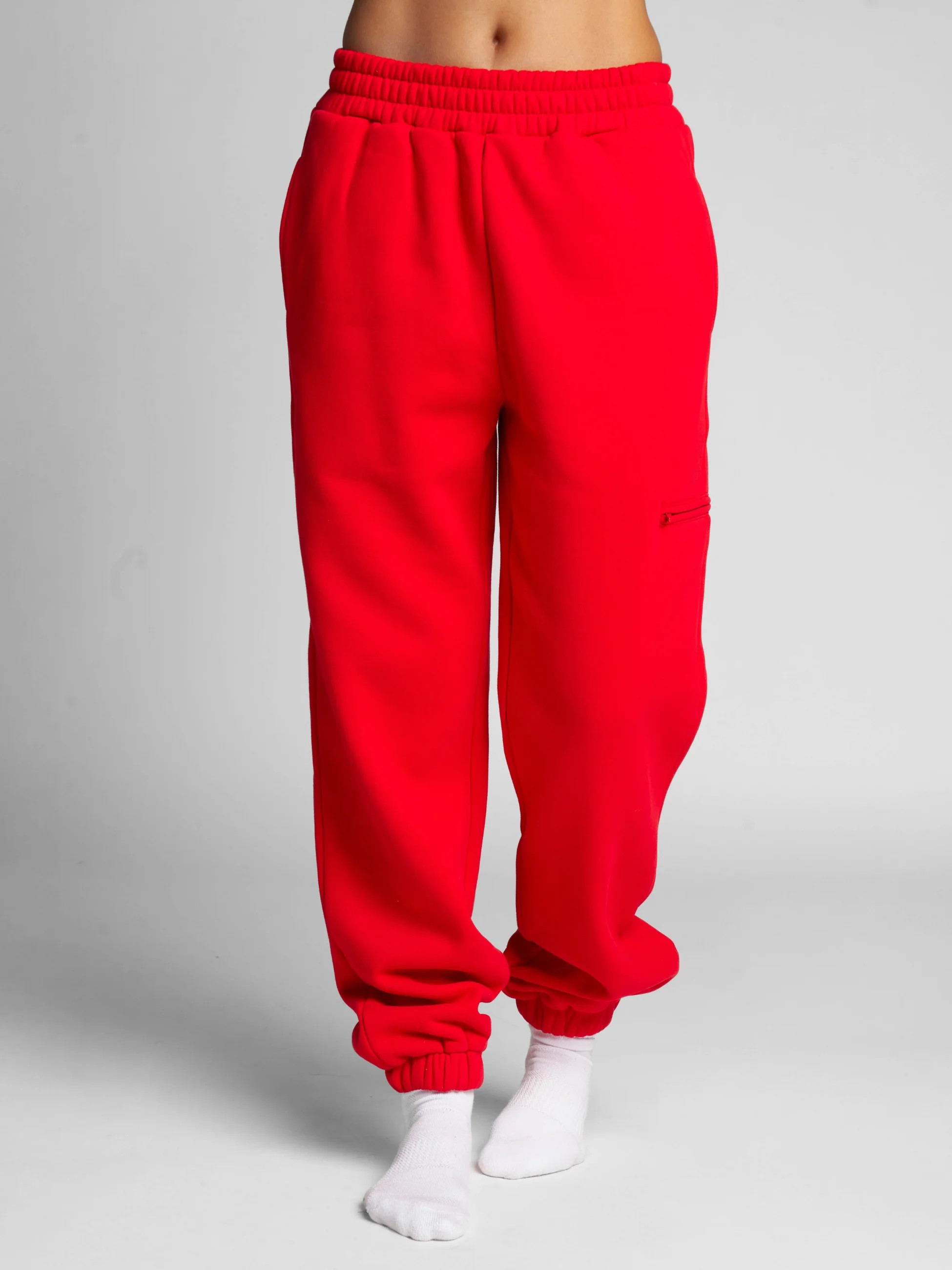 Comfrt Airplane Mode Travel Sweatpants | Crimson | Red | Oversized | M | Medium | Comfrt