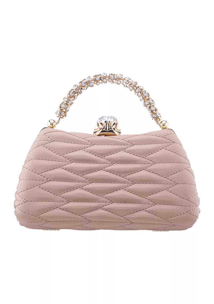 Quilted Minaudiere with Crystal Handle | Belk