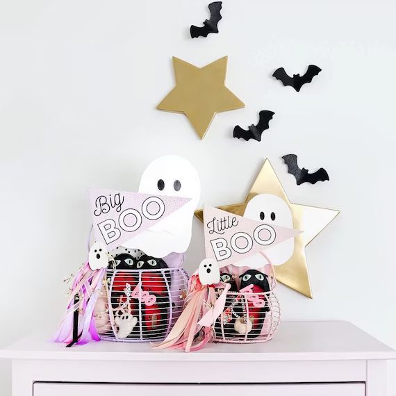 Little Boo Big Boo Pennant Flag Printable // Halloween Pennant Flag // Whimsical Darlings Co x @m... | Etsy (US)