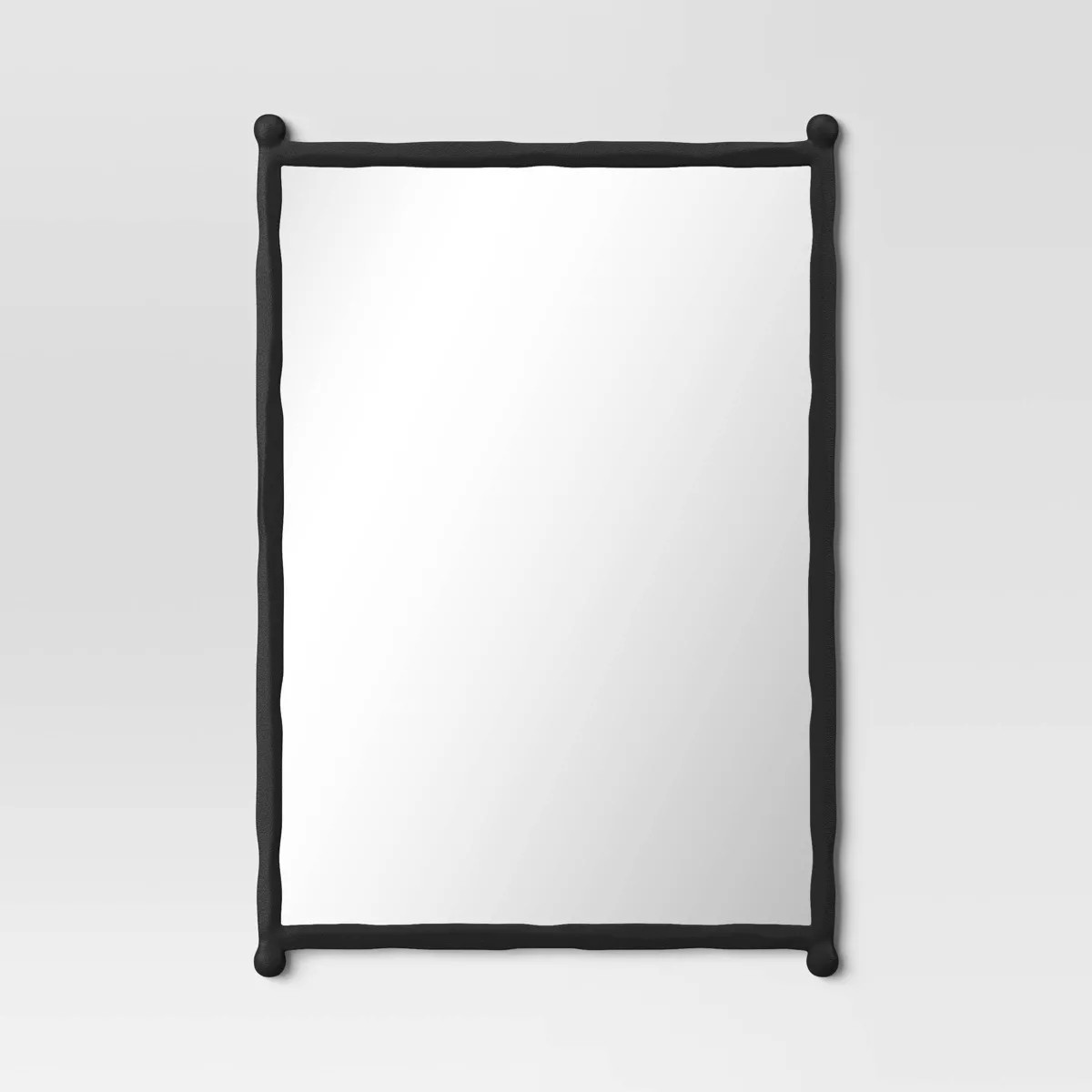 24"x33" Decorative Forged Metal Wall Mirror Black - Threshold™ | Target