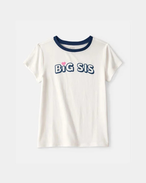 Girls Big Sis Graphic Tee - Cream | Carter's Inc