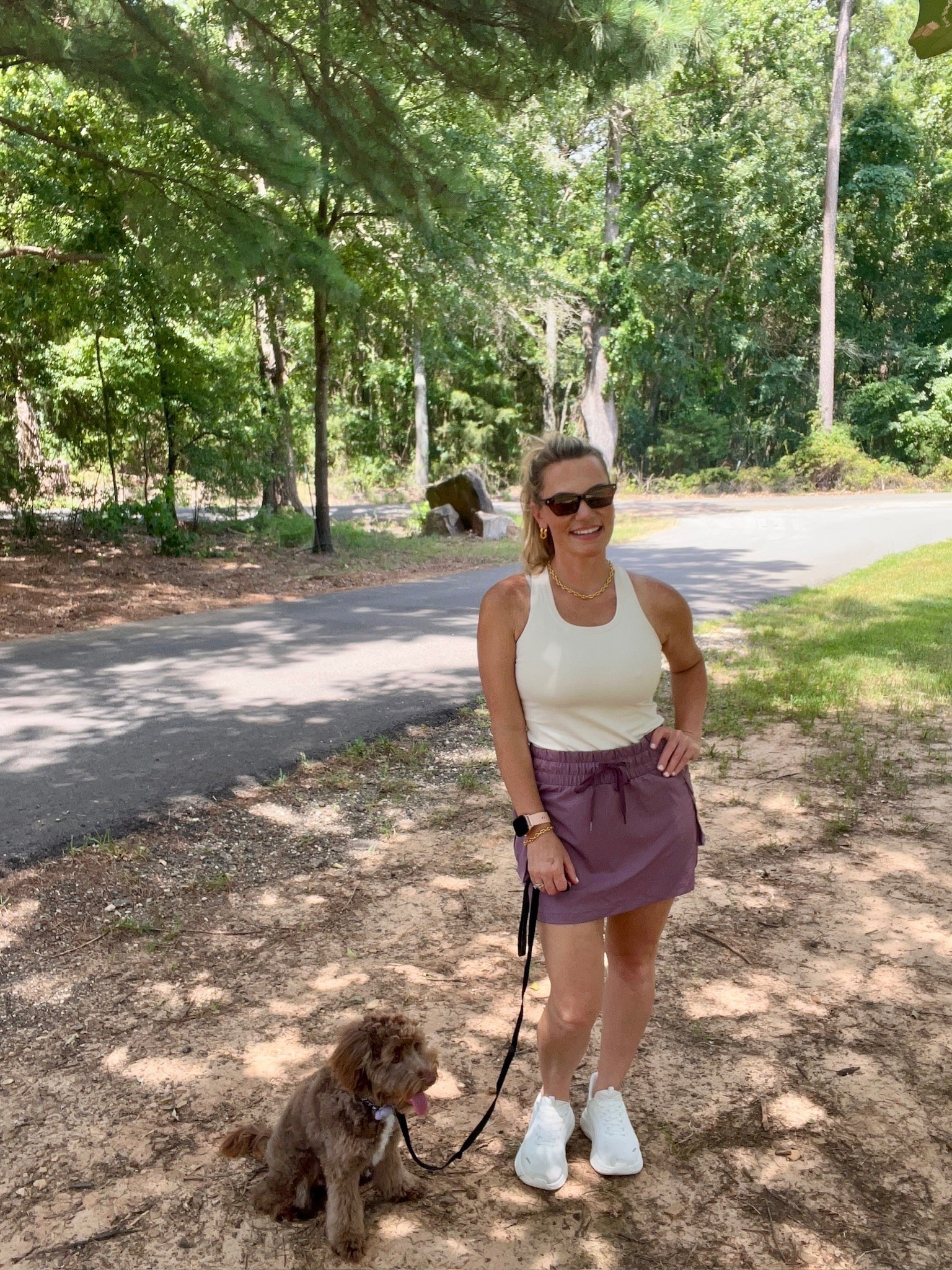 This athletic skort and racerback tank have been on repeat for walks, errands, and everyday summer plans. They’re lightweight, comfortable, and easy to style with your favorite sneakers for an effortless look you’ll wear all season.

Athletic skort, racerback tank, casual summer outfit, walking outfit, athleisure style, everyday essentials, comfy outfit, activewear, summer style, sneakers, casual fashion, AudrieDollins

#LTKActive #LTKootd #LTKOver40