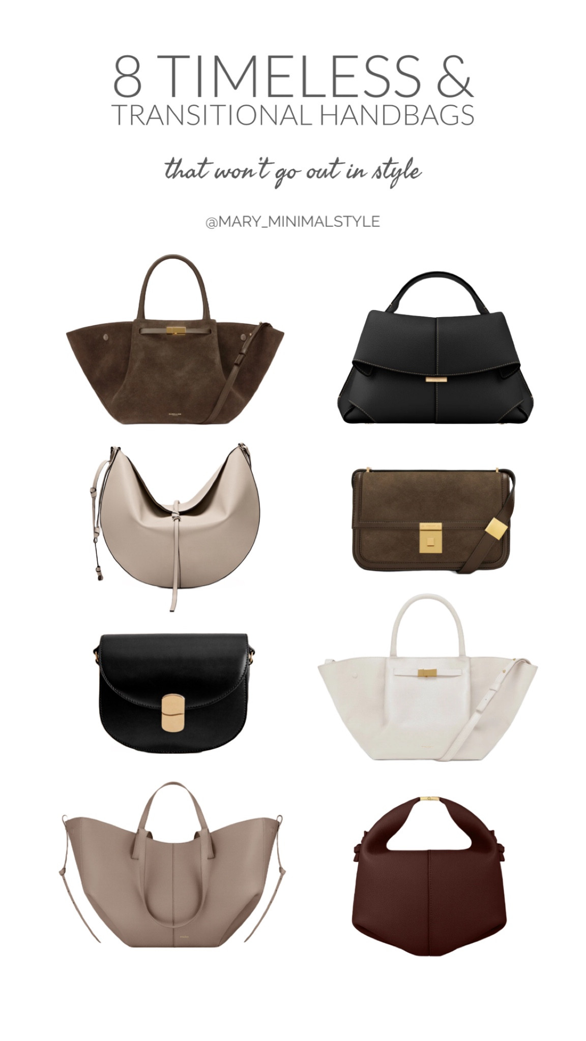 timeless bags that fit perfectly for autumn/fall 🍂

polène
demellier 
sézane 
arket 
&otherstories
khaite 
gucci 

#FashionMonth #LTKautumn #LTKstyletip