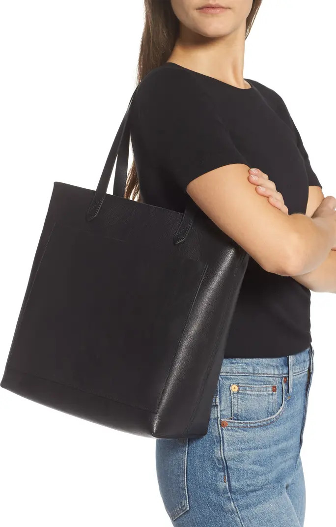 The Zip-Top Medium Transport Leather Tote | Nordstrom Rack