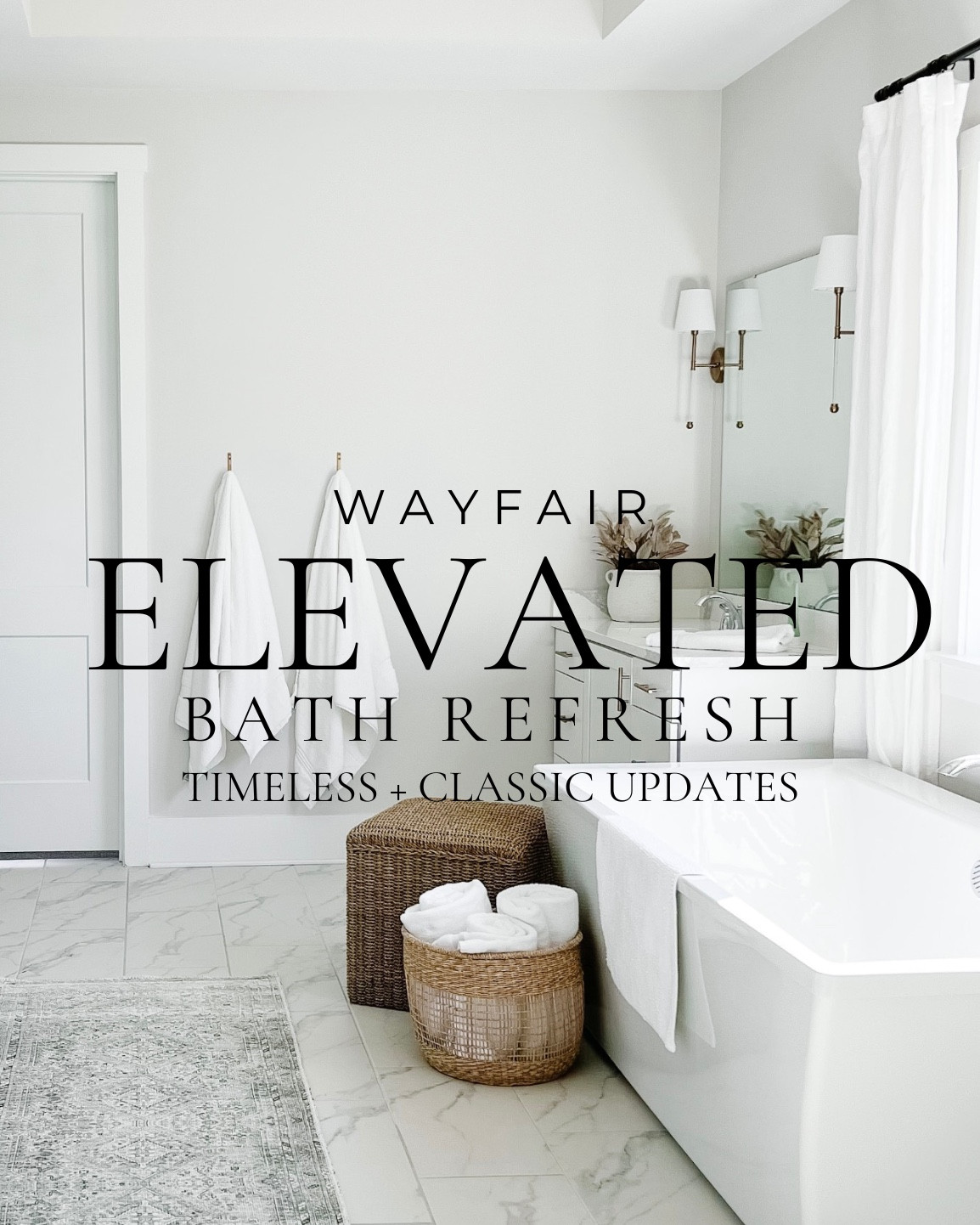 If you’ve been thinking about an easy seasonal bath refresh, This is your sign! I’ve rounded up my favorite elevated, timeless pieces from @Wayfair that completely transform a space without the full renovation. From classic lighting to textured tile, these are the updates that never go out of style! 
#ad #wayfair #wayfairpartner

#LTKSaleAlert #LTKHome