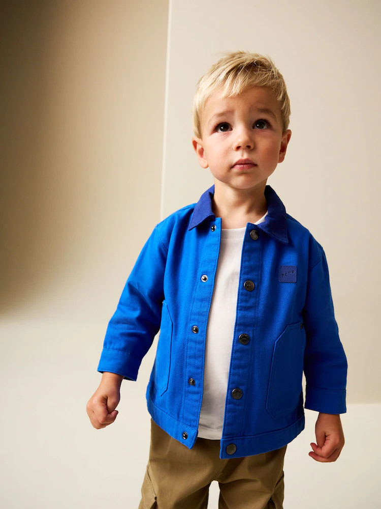 Cobalt Blue Canvas Overshirt (3mths-7yrs) | Next US