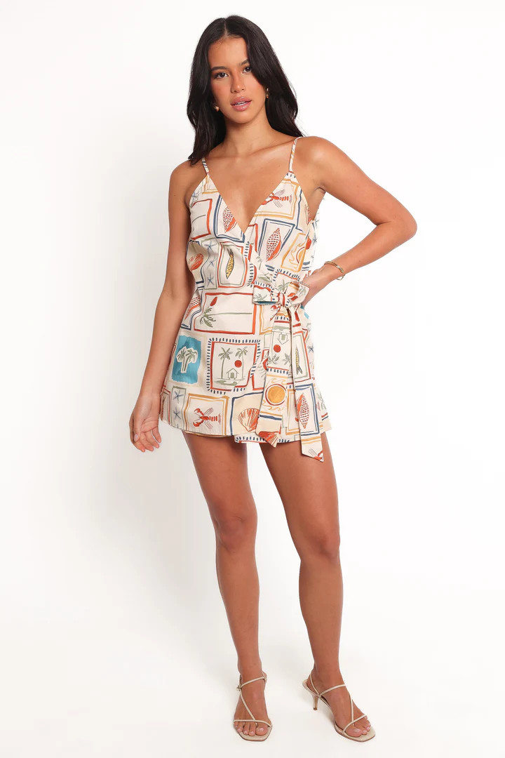 Rainy Wrap Playsuit - Sardina | Petal & Pup (US)