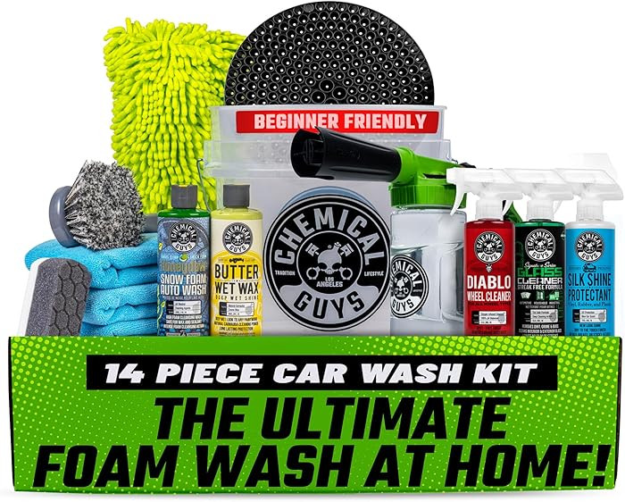 Chemical Guys Car Wash Kit 14-Pc Arsenal Builder - with Foam Blaster, Wash Bucket, Towels, Applic... | Amazon (US)