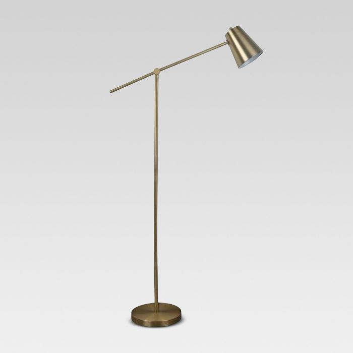 Cantilever Floor Lamp Brass - Project 62™ | Target