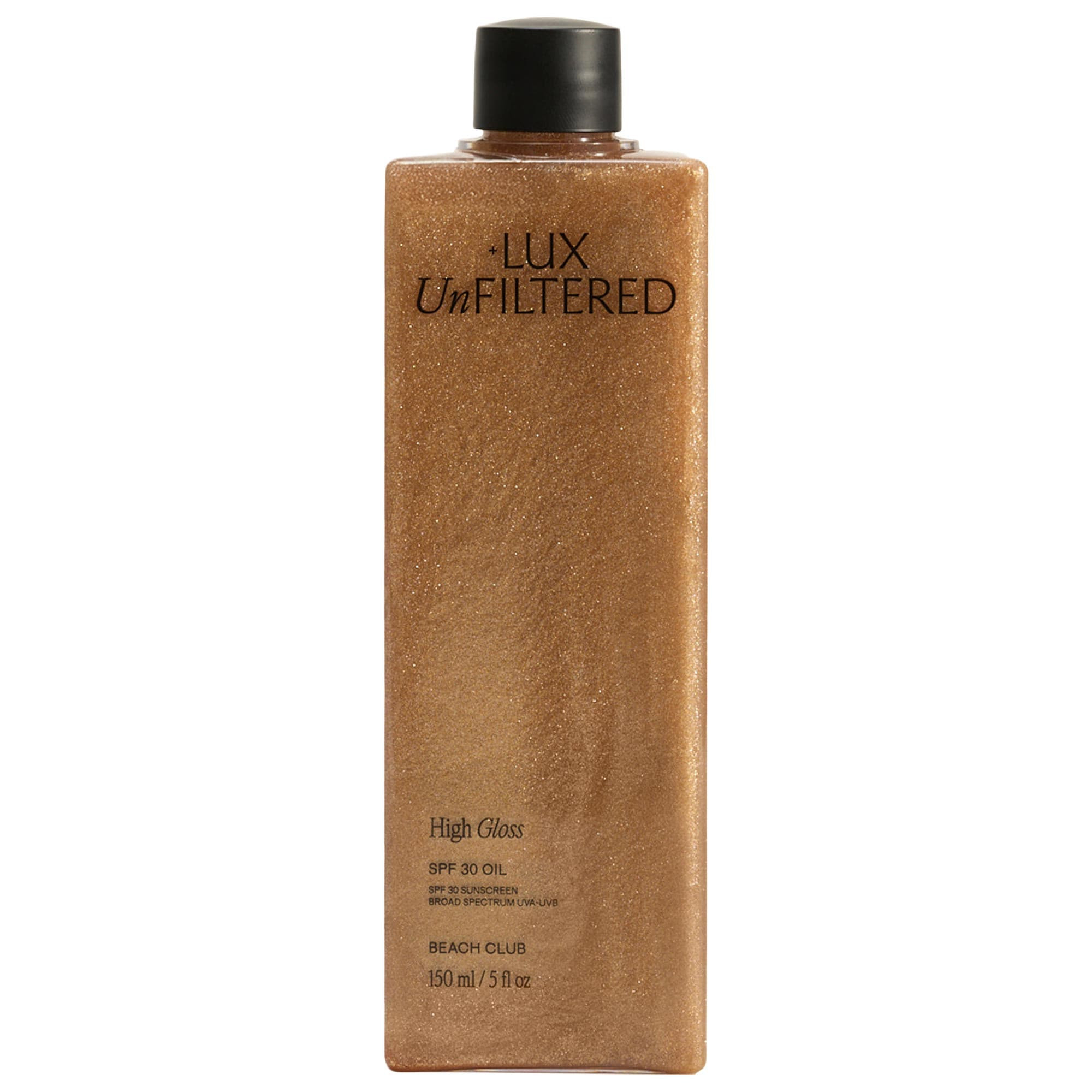 Lux Unfiltered High Gloss Broad Spectrum SPF 30 Shimmering Oil 5 fl oz/150 mL | Sephora (US)