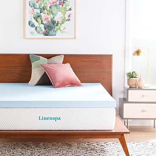 Linenspa 3 Inch Gel Infused Memory Foam Mattress Topper, King , 3 Inch | Amazon (US)