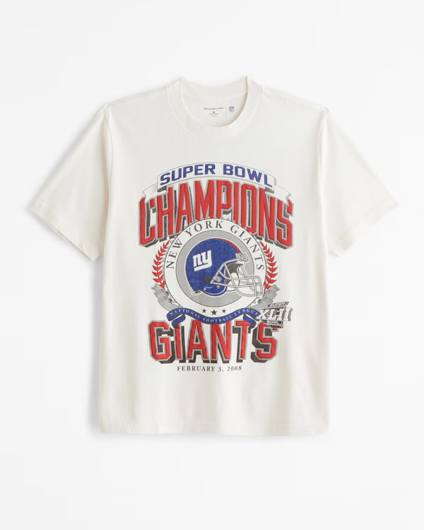 New York Giants Vintage-Inspired Graphic Tee | Abercrombie & Fitch (US)
