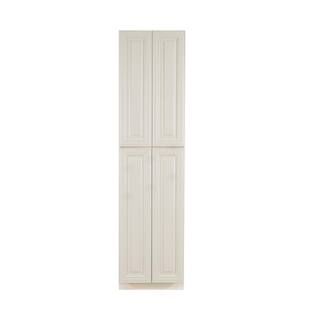 LIFEART CABINETRY Princeton Assembled 30 in. x 96 in. x 27 in. Tall Pantry Cabinet in Off-White-A... | The Home Depot