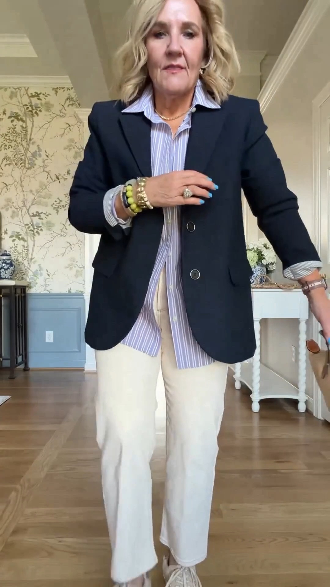  What to wear with lilac! 
Barrel jeans size down! 28 petite
Tshirts medium 
Barn jacket medium petite
Spanx jumpsuit medium petite 
Lavender sweater medium 
Lilac stripe blouse small
Navy blazer 10 petite
Ecru jeans 29 petite 
Amazon tie top medium 
Floral jeans 29 petite 
Lilac vest medium 
Spanx sage polo medium 
Camo floral jeans 29 reg Walmart camo medium 
Brown stripe pants 29 petite 
Grey quince jeans 29 waist 
20% off my bracelet stack NANETTE20


#LTKOver40 #LTKSaleAlert #LTKspring

 

#LTKWorkwear