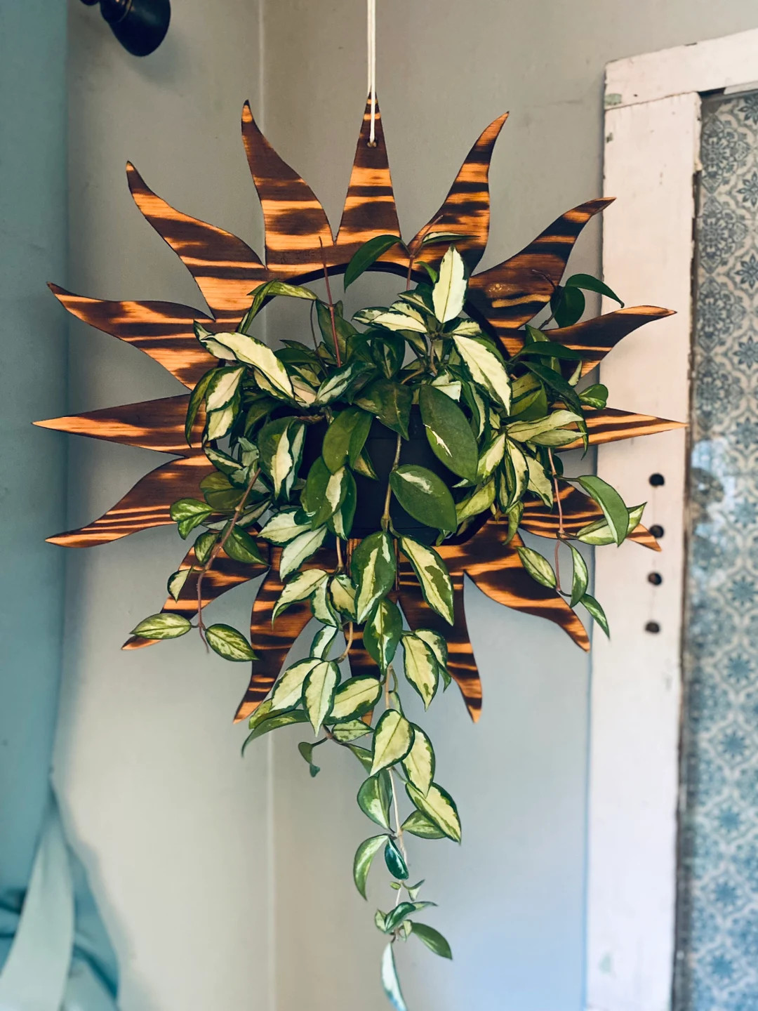 Sun plant hanger, plant stand, plant hanger, plant shelf, wood planter, indoor plants, plant deco... | Etsy (US)