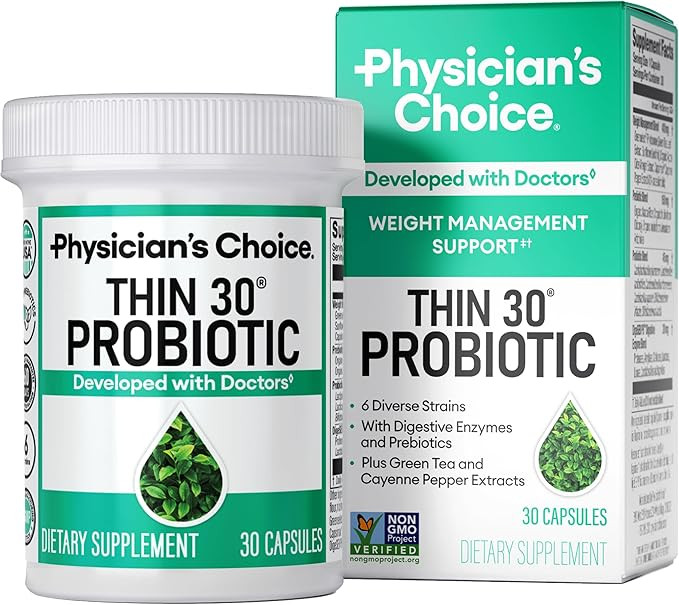 Physician's CHOICE Probiotics for Weight Management & Bloating - 6 Probiotic Strains - Prebiotics... | Amazon (US)