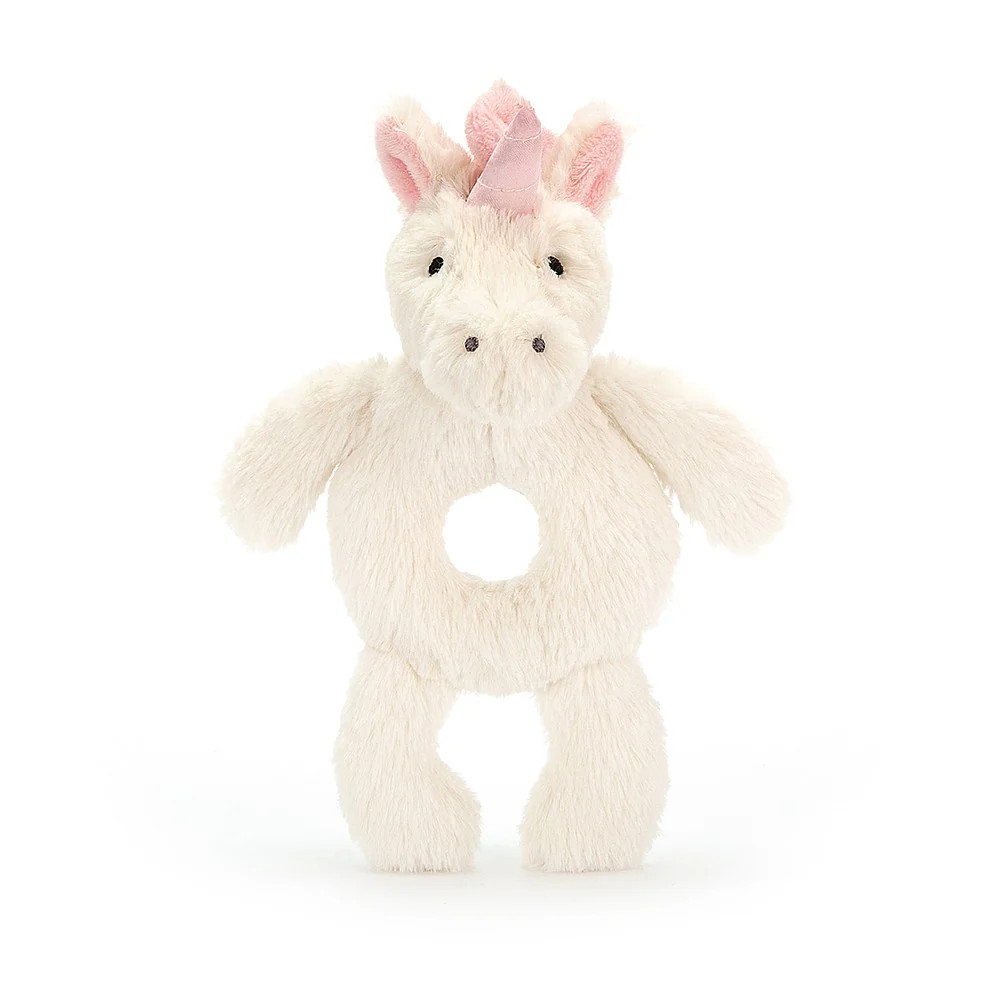BASHFUL UNICORN RING RATTLE | Simply Carolina