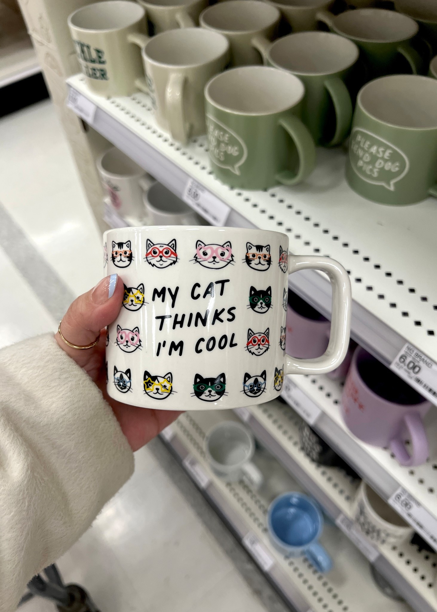 16oz My Cat Thinks I'm Cool Peek-a-Boo Mug and other cute $6 mugs at Target 

#LTKGiftGuide #LTKHoliday #LTKmorningroutine