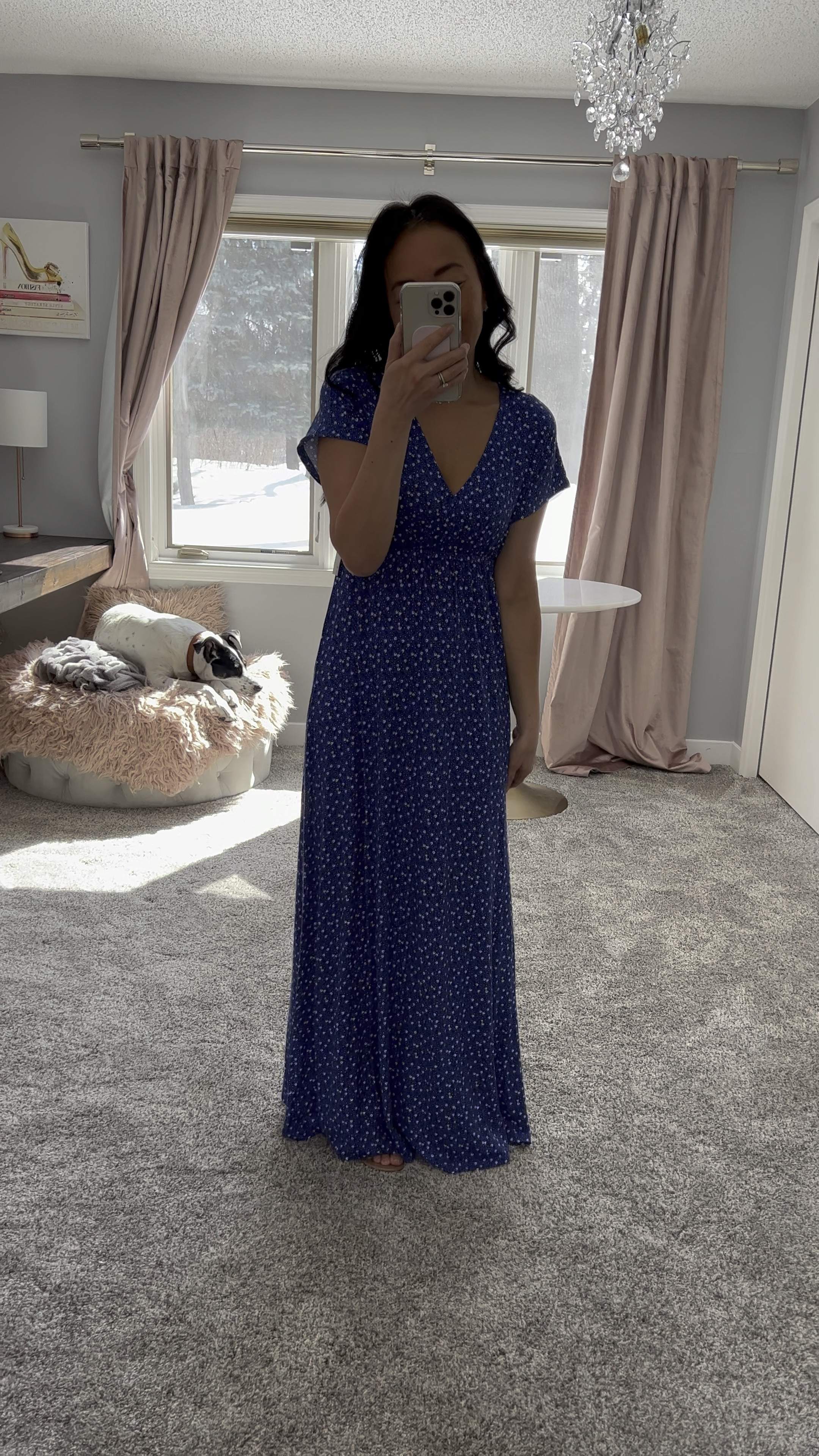 This cute and flowy v-neck dress is true-to-size and comes in different patterns, too! 

#outfitinspo #summerdress #maxidress #petitefashion 

#LTKSeasonal #LTKstyletip #LTKFind