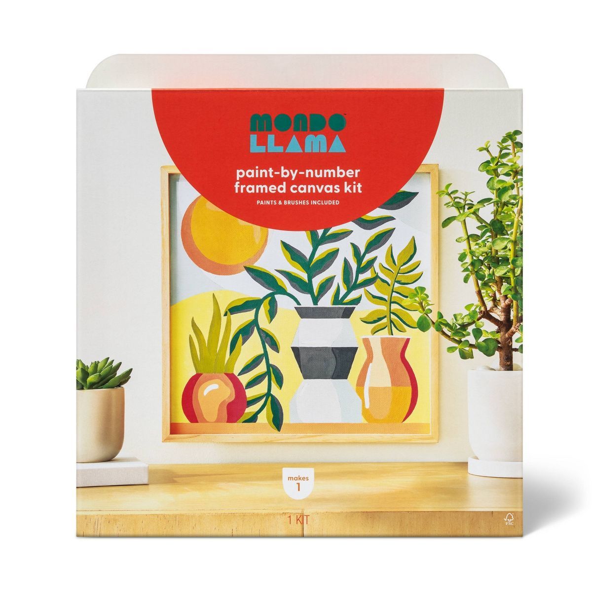 Boho Potted Plants Paint by Number Painting Kit - Mondo Llama™ | Target