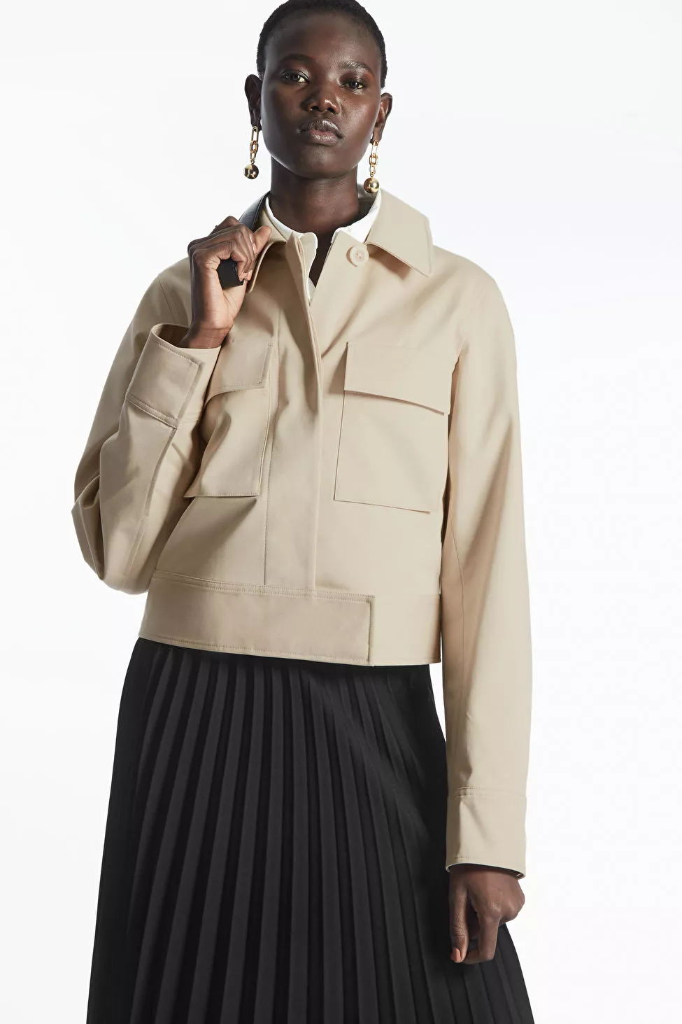 Boxy Twill Utility Jacket curated on LTK