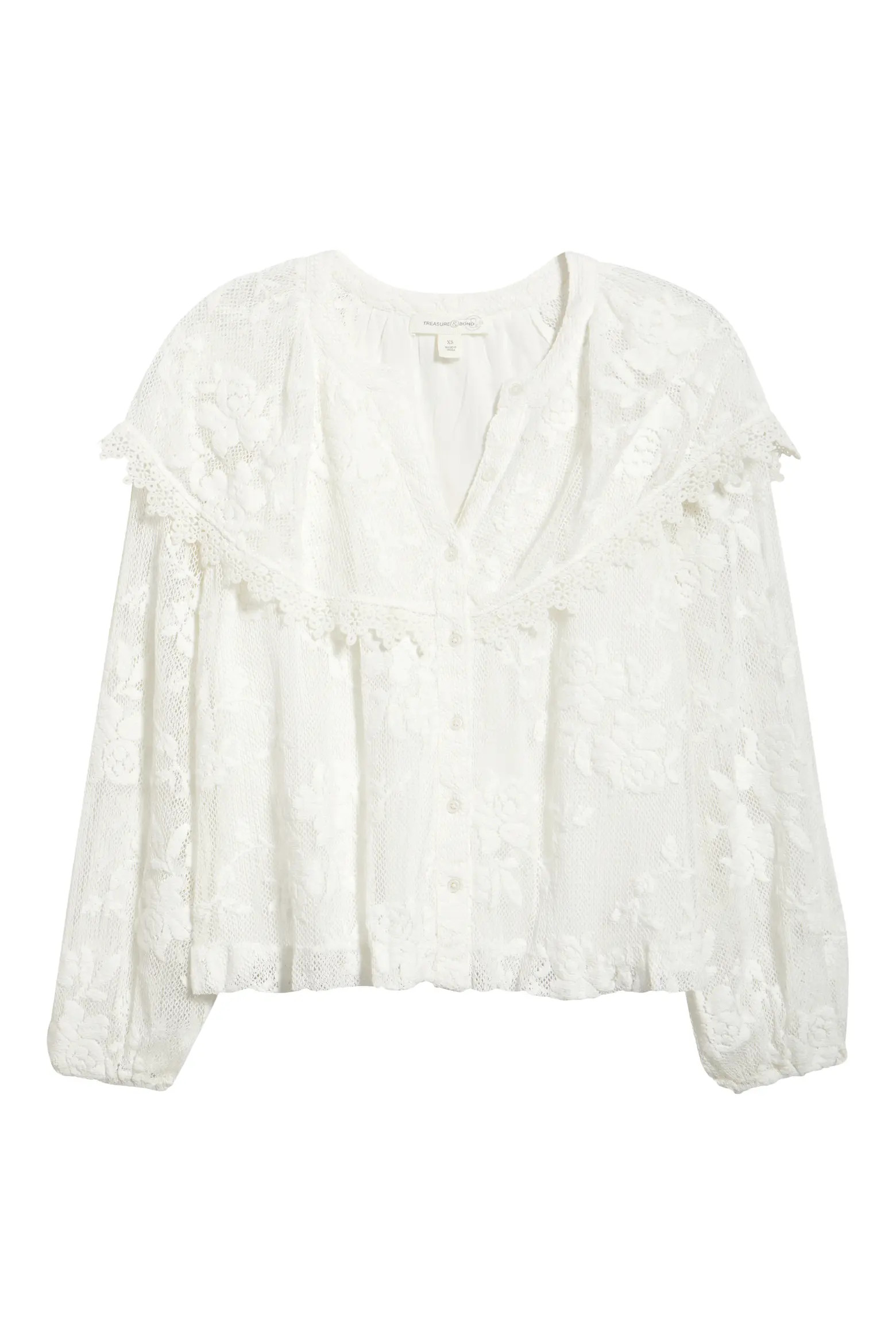 Lace Button-Up Shirt (Women) | Nordstrom | Nordstrom