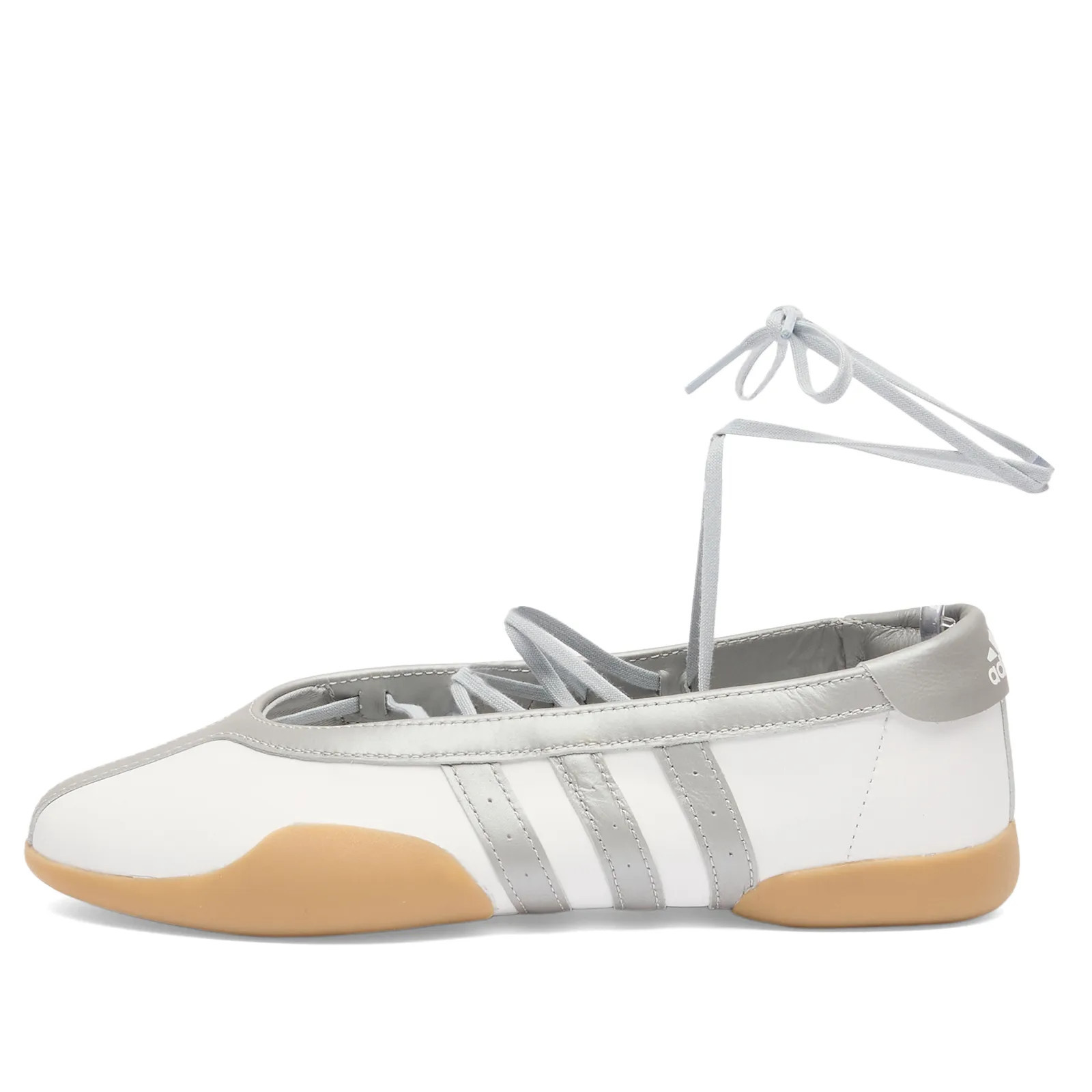 Adidas Women's Taekwondo Mei Ballet W Sneaker in Ftwr White/Silver Metal/Gum, Size UK 4.5 | END. Clothing