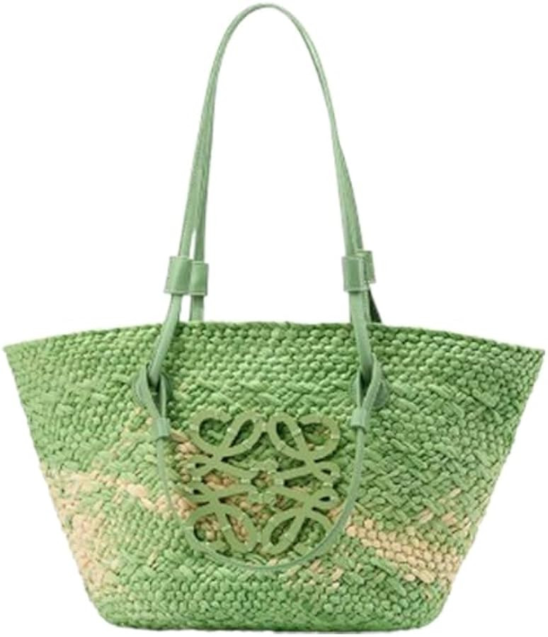 Large Straw Beach Bag for Women Handwoven Raffia Tote Bag Oversized Summer Shoulder Bag Boho Wick... | Amazon (US)