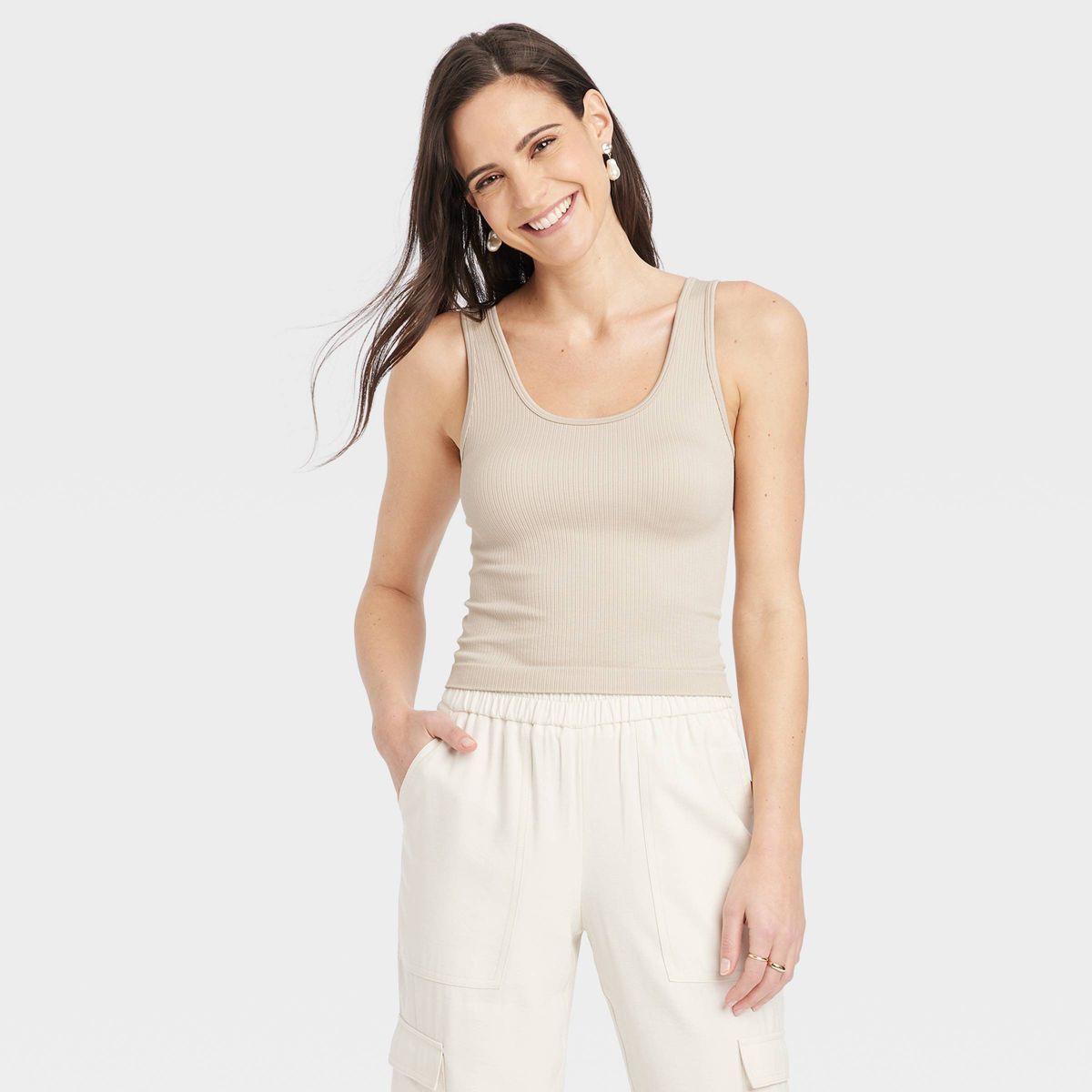 Women's Seamless Slim Fit Tank Top - A New Day™ | Target