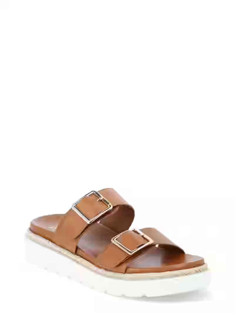 Madden NYC Women’s Flatform Two Strap Sandals - Walmart.com | Walmart (US)