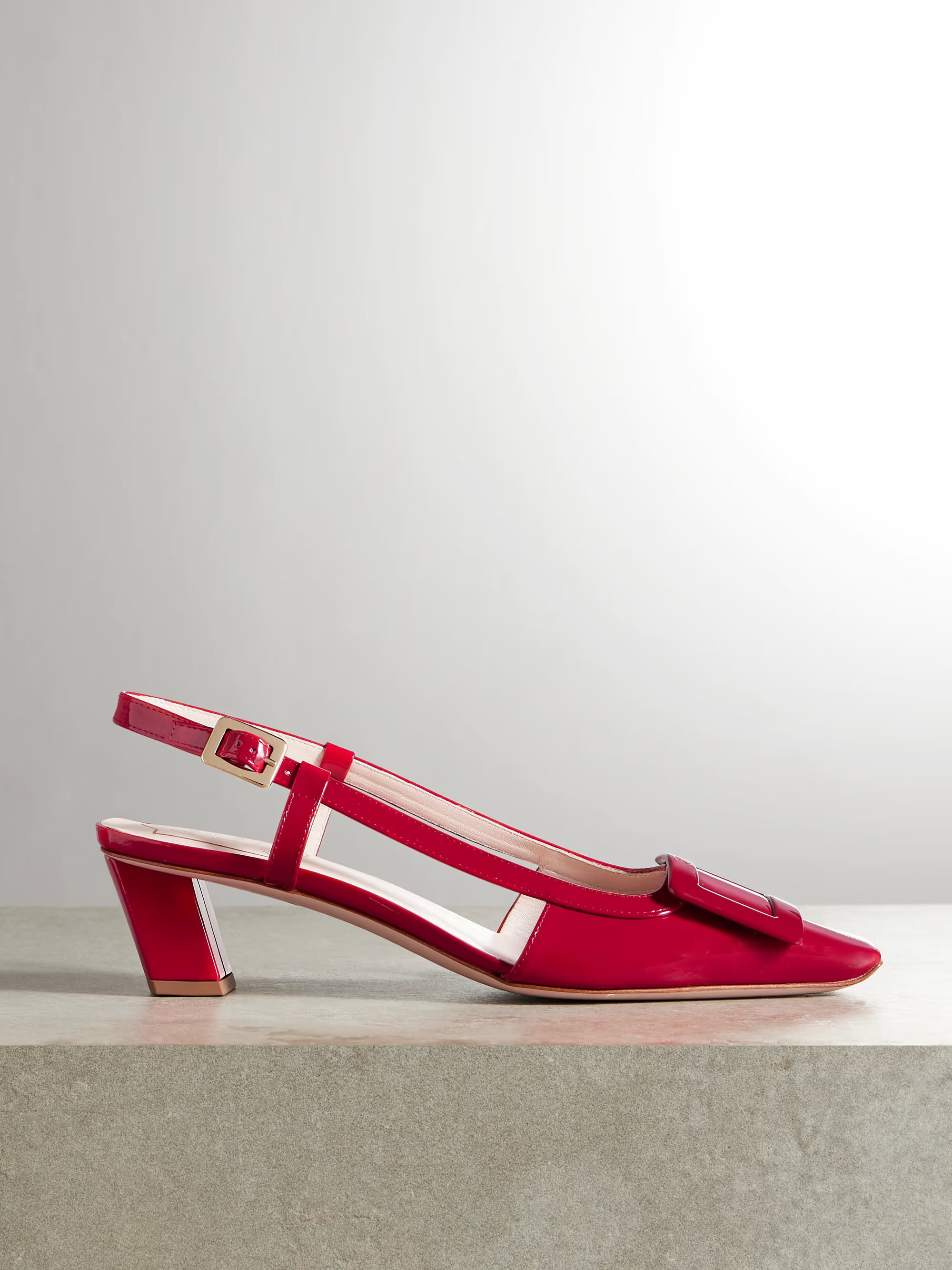 Belle Vivier patent-leather slingback pumps | NET-A-PORTER (US)