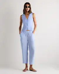 100% European Linen Vest | Quince