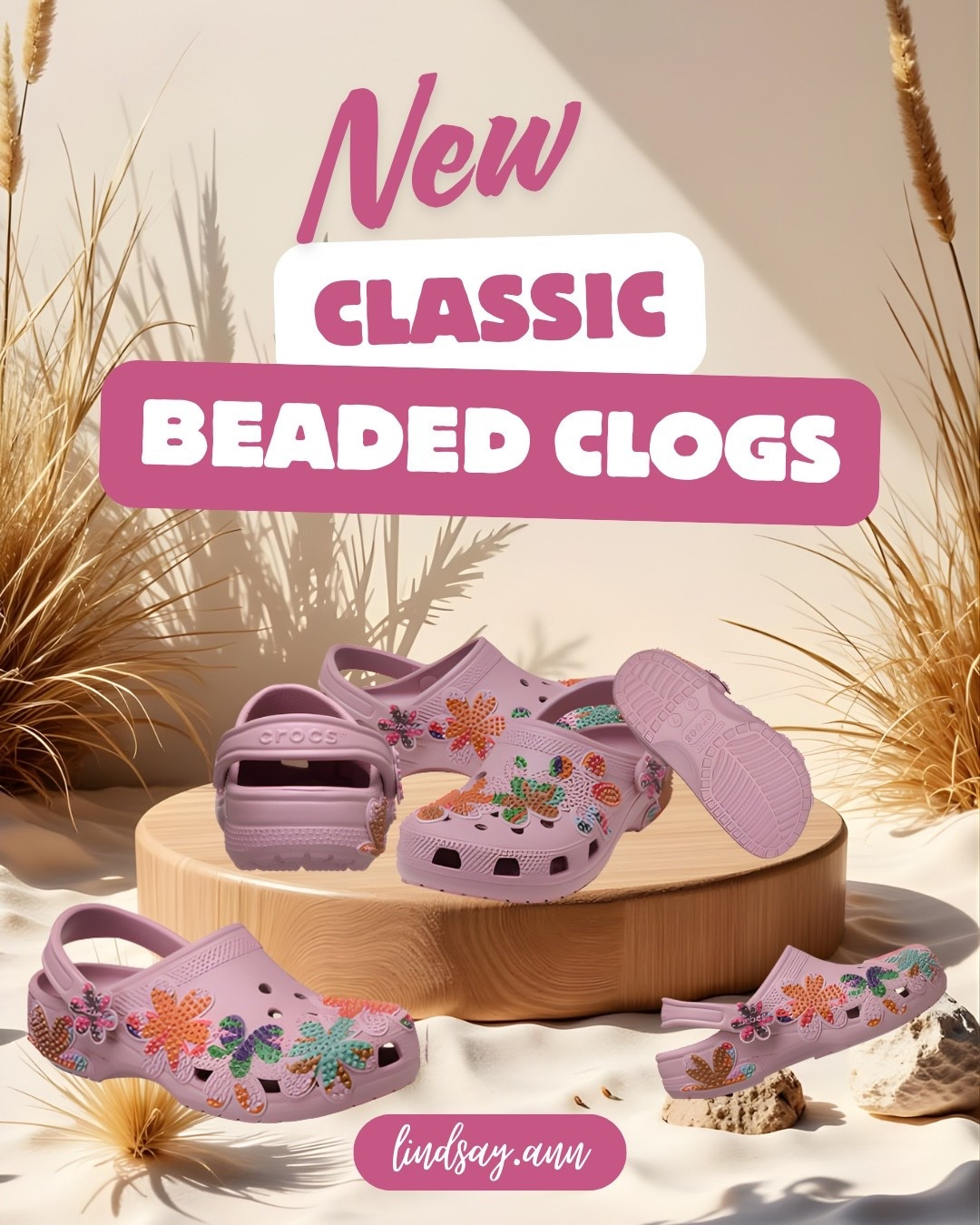 ✨ New arrival alert! These beaded flower Crocs are SO cute for summer 🌸