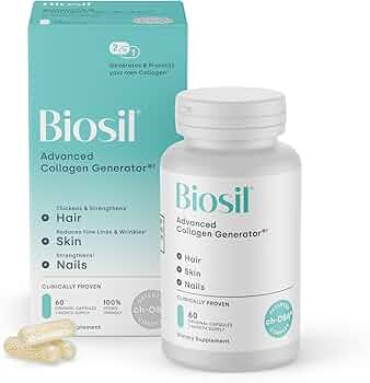 Biosil Collagen Booster Supplement - 60 Original Capsules - Patented ch-OSA Activator for Skin, H... | Amazon (US)